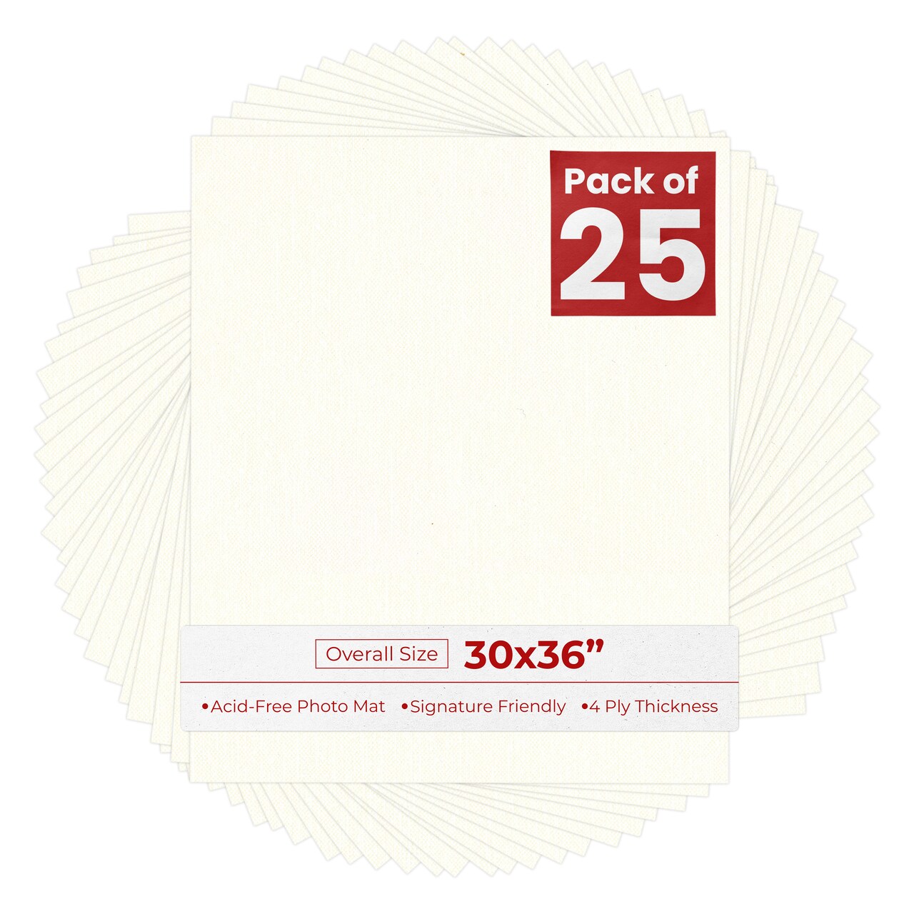 Beige Canvas 30x36 Uncut Mat Board - Blank Sheets, No Opening